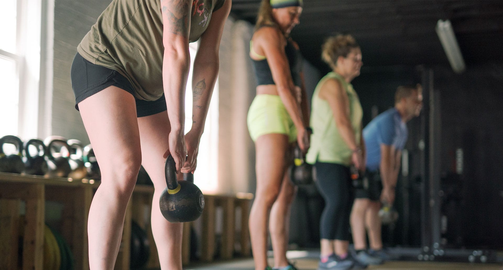 Group training in the gym