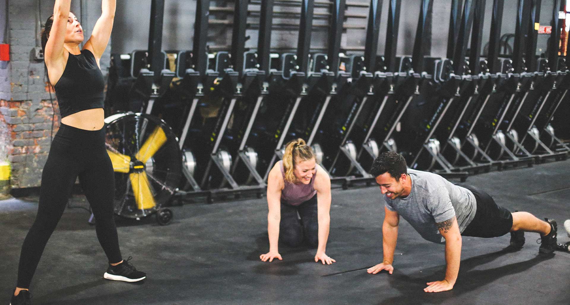 Group training pushups