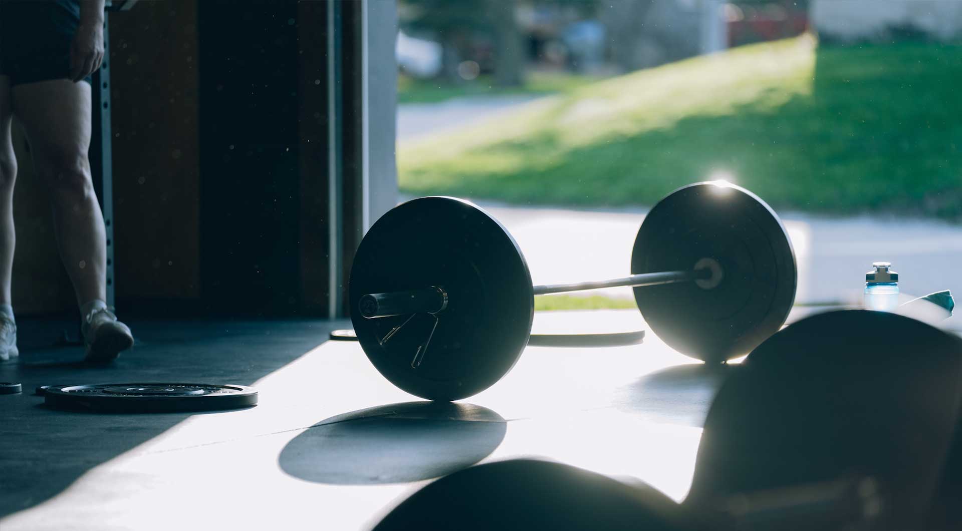 Lifting equipment in our gym